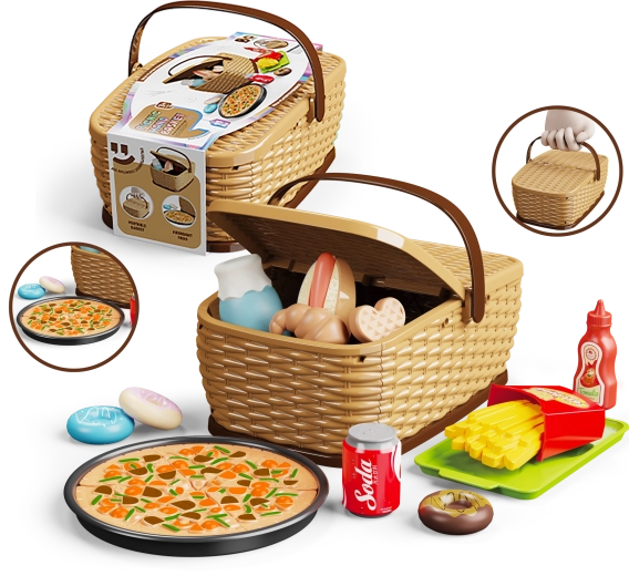 Panier pique-nique pour enfants – set pizza
