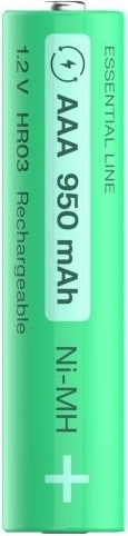 Capacité 950 mAh et tension 1,2 V