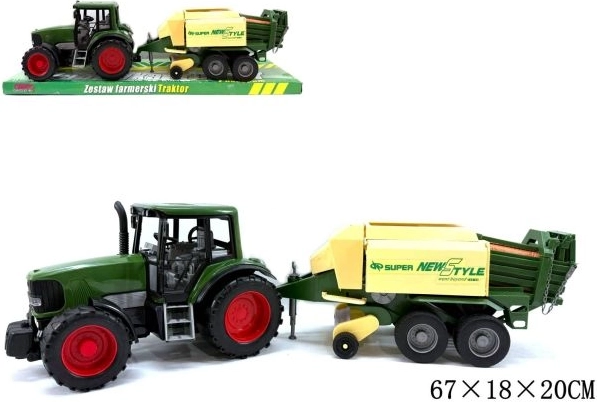 Tracteur avec machine agricole