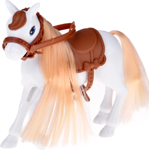 Cheval avec selle et bridon