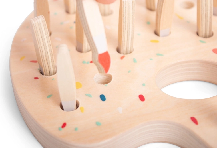 Une fabrication en bois adaptée aux petites mains