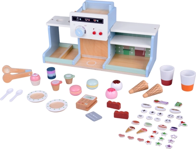 Riche ensemble de desserts et d’accessoires