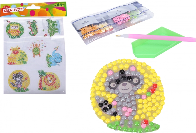 Set créatif d’autocollants diamant – animaux