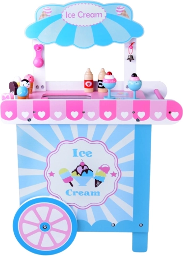 Stand mobile avec comptoir spacieux