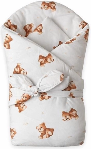 Couverture d’emmaillotage pour bébé New Baby Sweet Baby Bears 80 × 80 cm
