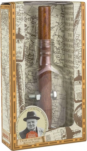 Professor Puzzle Casse-tête « Le Gribouillis de Churchill avec Bouteille »