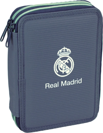 Trousse scolaire à deux compartiments Back me up Real Madrid entièrement équipée - 1 pièce