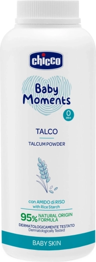 Chicco poudre pour bébé Baby Moments à l’amidon de riz 150 g