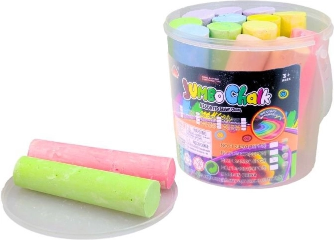 Craies de trottoir colorées en boîte (15 pièces)