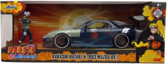 Jada Toys Naruto Shippuden Mazda RX-7 1:24 avec figurine Kakashi Hatake