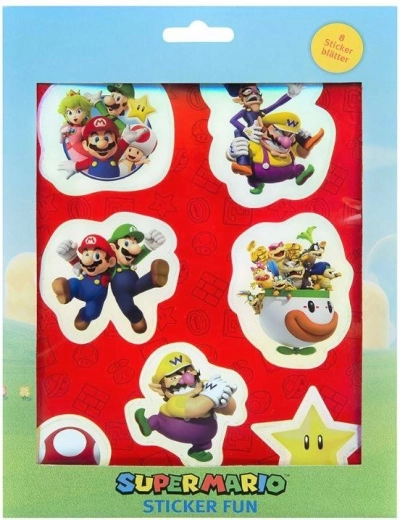 Set d’autocollants Super Mario (8 planches)