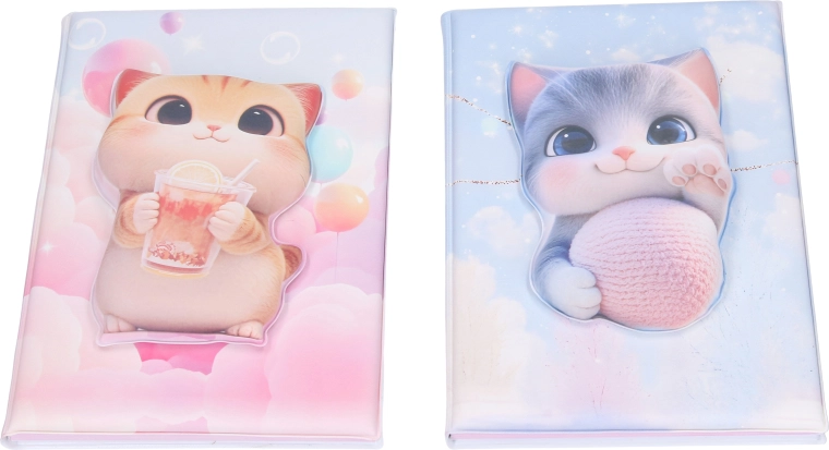 Carnet à lignes Chat 14,5 × 20,5 cm - 1 pièce