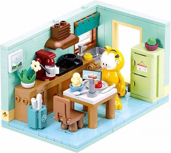 Jeu de construction SLUBAN Garfield dans la cuisine (194 pièces)