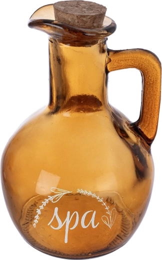 Flacon SPA en verre ambré avec bouchon en liège 180 ml