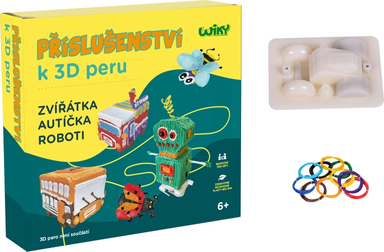 Voitures roulantes pour stylo 3D WIKY – emballage tchèque