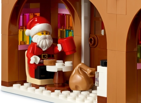 Minifigurine du Père Noël pour des histoires de Noël