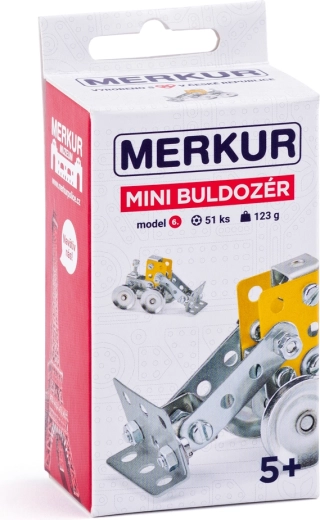 Mini kit de construction Merkur bulldozer, 51 pièces