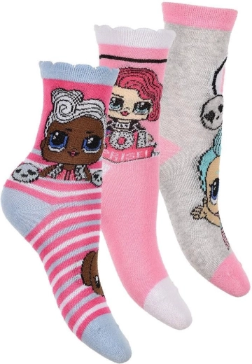 Lot de chaussettes LOL Surprise (3 paires)