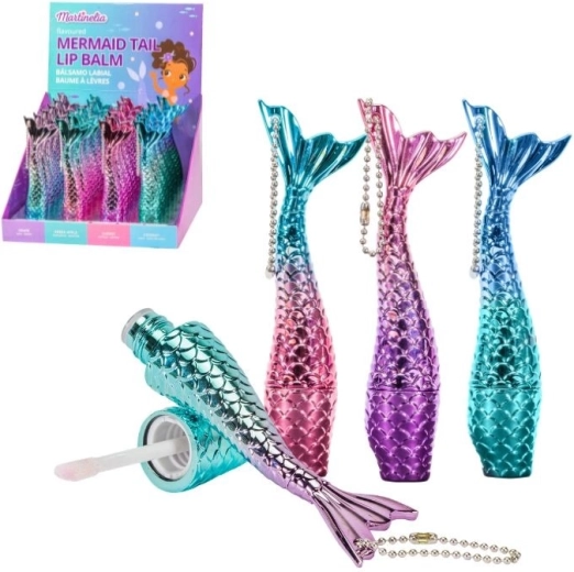 Brillant à lèvres en pendentif queue de sirène - 1 pièce