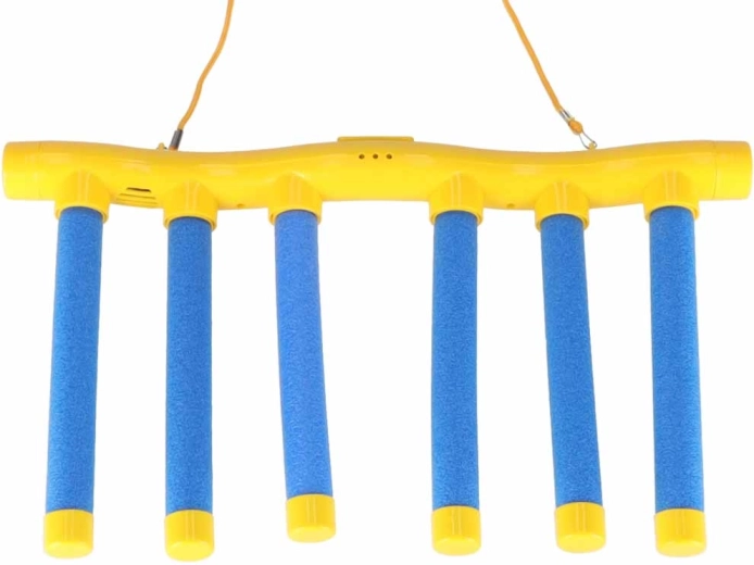 Entraînement des réflexes avec 6 tiges tombantes
