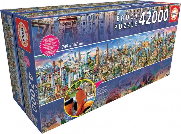 Puzzle Educa Tour du monde 42 000 pièces