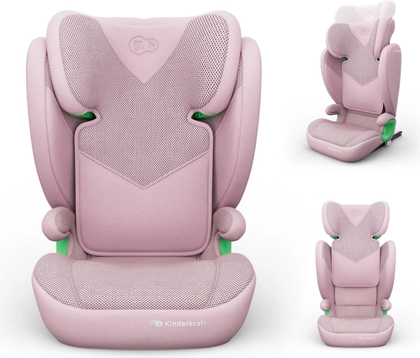 Siège auto Kinderkraft Junior Fix 2 Plus i-Size 100–150 cm rose