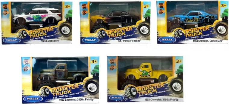 Monster truck Welly Big Wheel – véhicule tout-terrain à grandes roues