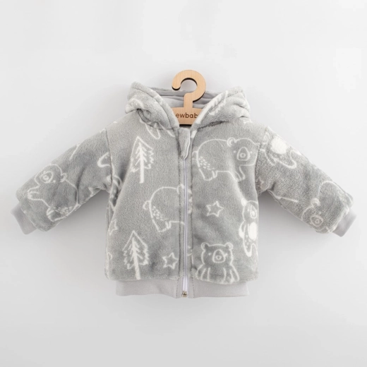 Sweat à capuche bébé doublé New Baby Winter Times