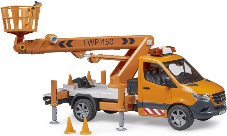 Bruder Mercedes-Benz Sprinter avec plateforme élévatrice