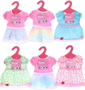 Robe pour poupée 40–45 cm, assortiment de couleurs