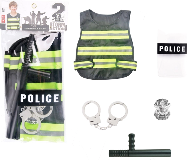 Veste de police avec ceinture et étui