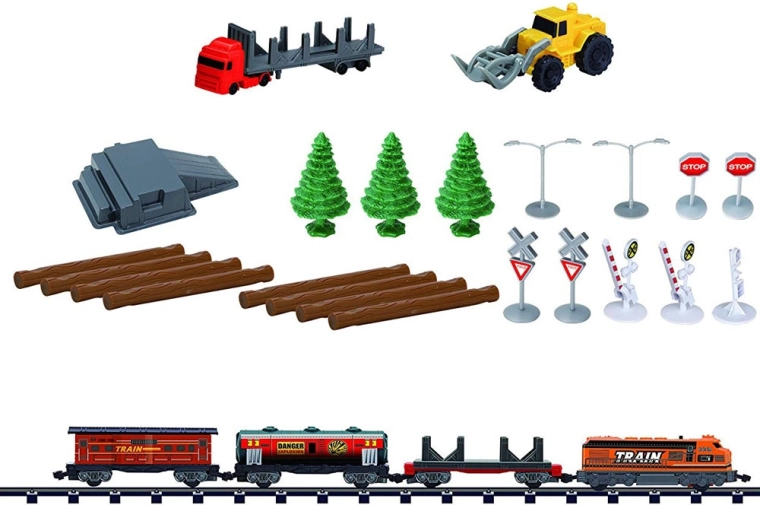 Nombreux accessoires pour de grandes constructions de voies
