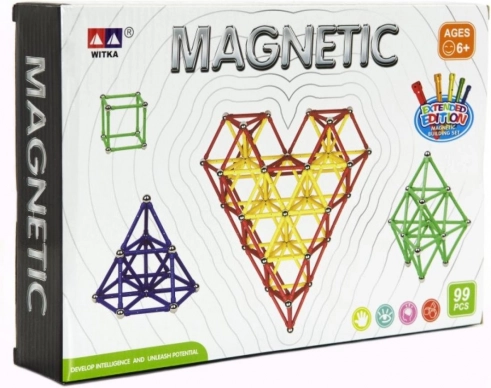 Jeu de construction magnétique – 99 pièces
