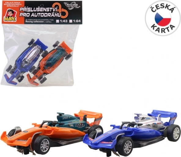 Voitures de formule de remplacement pour circuit 1:43 – 2 pcs