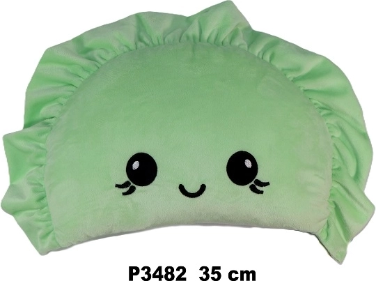 Louche de cuisine perforée Pieróg pour pierogis, knödels et pâtes – 35 cm, verte