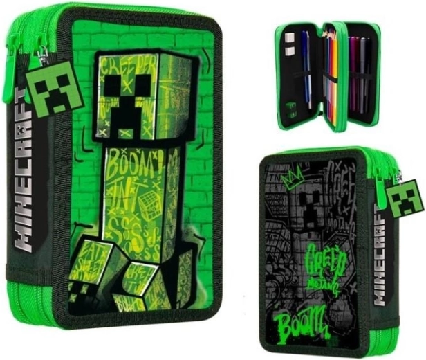 Trousse équipée à deux compartiments Minecraft Creeper