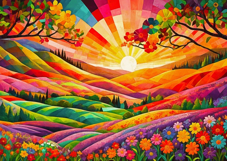 Puzzle Enjoy Aube en Utopie 1000 pièces