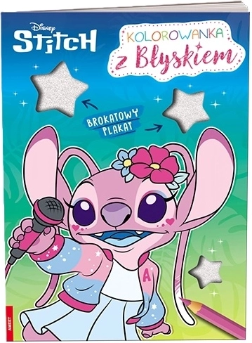 Livre de coloriage Ameet Disney Stitch avec poster scintillant