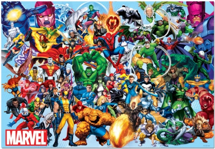Puzzle Héros MARVEL 1000 pièces