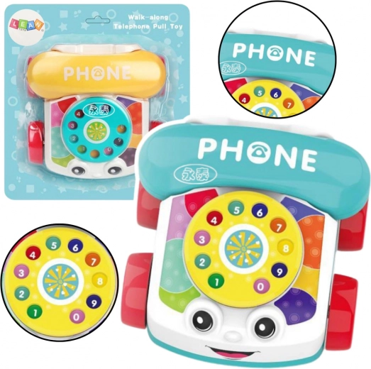 Téléphone à tirer interactif pour enfants