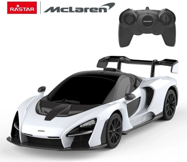 Voiture RC McLaren Senna Rastar 1:24 blanche - 1 pièce
