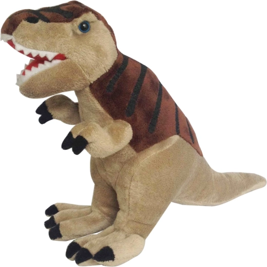 Tyrannosaurus Rex en peluche 30 cm marron