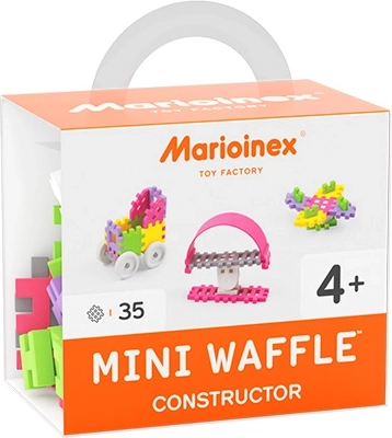 Mini Waffle, cubes de construction pour filles, 35 pièces