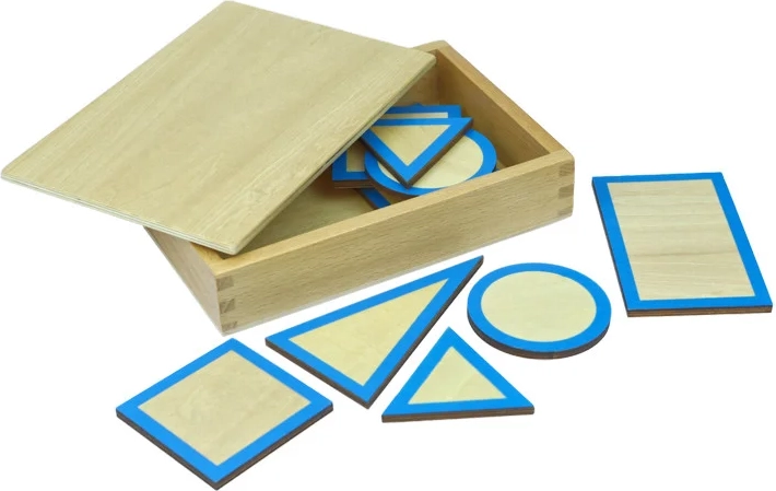 Moyo Montessori bases pour solides géométriques avec boîte