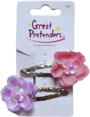 Barrettes fleur pour petites princesses