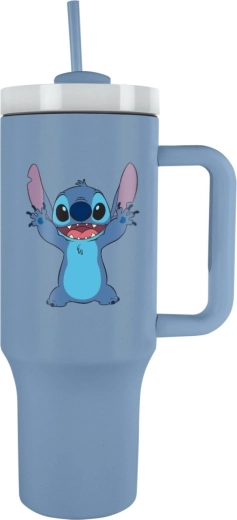 Gobelet de voyage avec paille Lilo et Stitch bleu 1200 ml