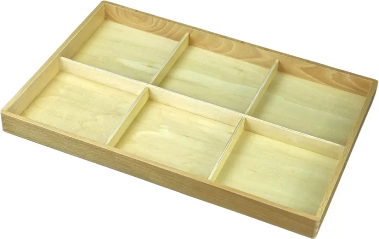 Plateau de tri en bois pour commode géométrique - 1 pièce