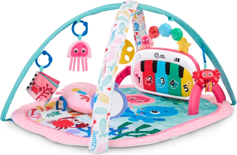 Tapis d’éveil Baby Einstein avec activités 4 en 1 Kickin' Tunes Jellyfish Jamboree
