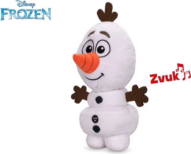 Peluche bonhomme de neige Olaf Frozen avec son, 30 cm