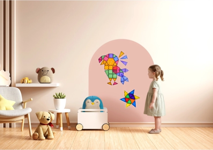 Film mural magnétique Cleverclixx Soft Nude 95 × 75 cm